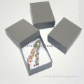 Wholesale grey Paper Jewelry Box With Foam Insert